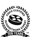 Cisco Certified Internetwork Expert 10 Years